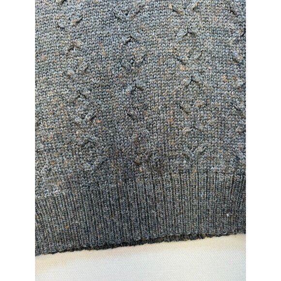 Vintage Parker Of Vienna Knit Sweater Vest XL Gray Wool Blend - Picture 4 of 9
